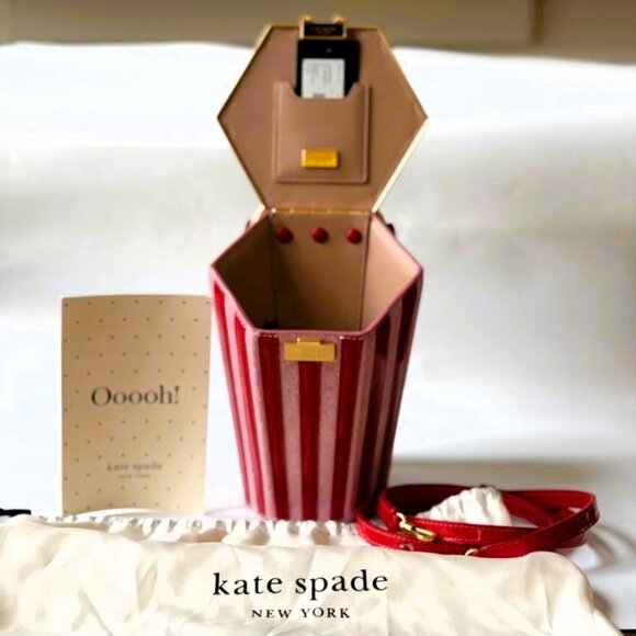 🍿 Kate Spade “What’s Popping?” 3D Popcorn Crossbody – NWT, Rare, Iconic - Picture 3 of 7